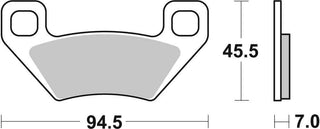 SBS FRICTION - Sinter Front / Rear Off Road Brake Pads - 822SI-