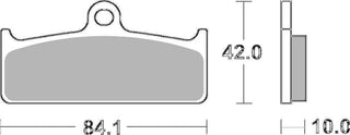 SBS Dual Carbon Racing Brake Front - 825DC-