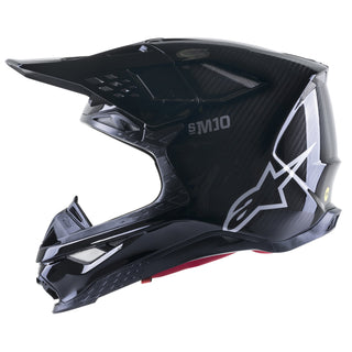 Alpinestars Supertech SM10 Solid Ece 22.06 Helmet - Gloss Black Carbon