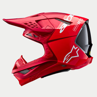 Alpinestars Supertech SM10 Flood Ece 22.06 Helmet - Fluro Red Matt and Gloss