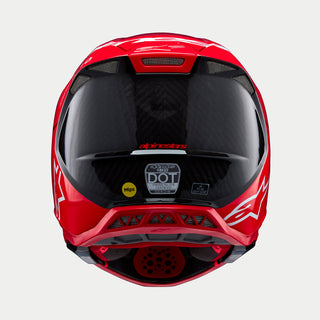 Alpinestars Supertech SM10 Flood Ece 22.06 Helmet - Fluro Red Matt and Gloss