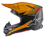 Alpinestars MX Motocross Supertech SM10 Dyno Helmet - Black Carbon/Orange Matte/Glossy