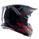 Alpinestars Upertech M8 Radium 2 Helmet - Gloss Black/Neon Red