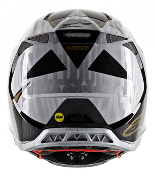 Alpinestars MX Motocross Supertech SM10 Alloy Helmet - Silver Black/Carbon Matte/Glossy