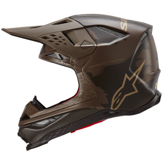 Alpinestars Supertech SM10 Le Squad 23 Helmet - Darkbrown Kangaroo Gold