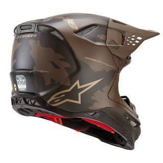 Alpinestars Supertech SM10 Le Squad 23 Helmet - Darkbrown Kangaroo Gold