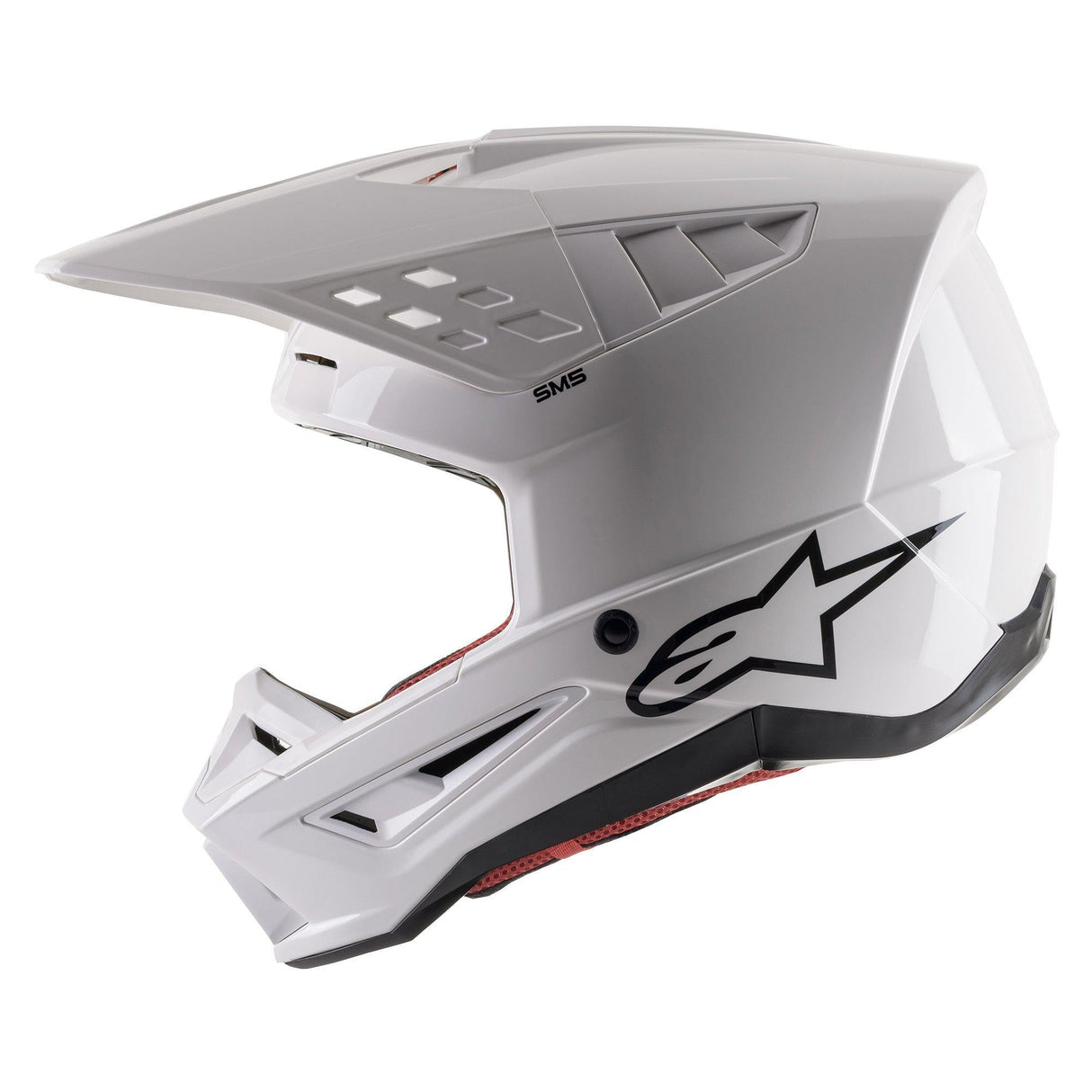 Alpinestars SM5 Solid Ece 22.06 Helmet - White Gloss