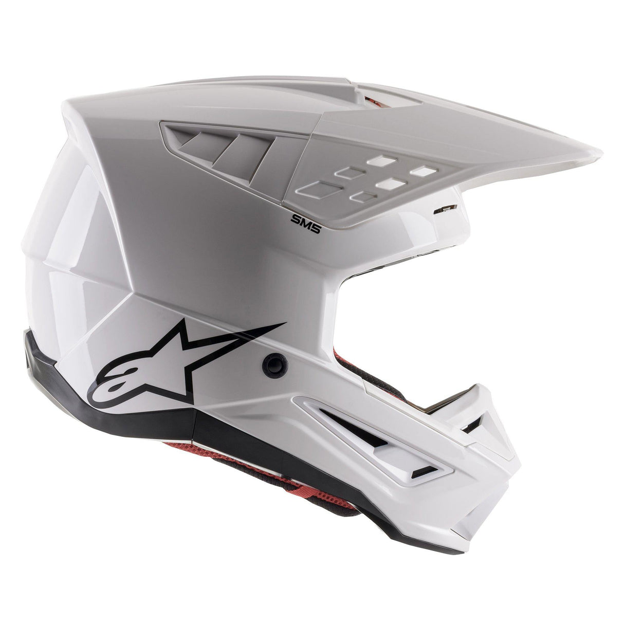 Alpinestars SM5 Solid Ece 22.06 Helmet - White Gloss