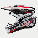 Alpinestars SM5 Action 2 Ece 22.06 Helmet - Black White Bright Red Gloss