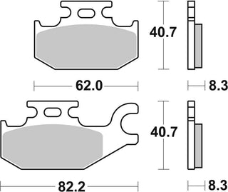 SBS Offroad Racing Brake Pads FR-RR - 835RSI-
