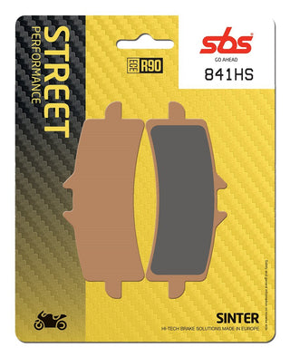 SBS FRICTION - Sinter Front Brake Pads (3.5mm backing plate) - 841HS-