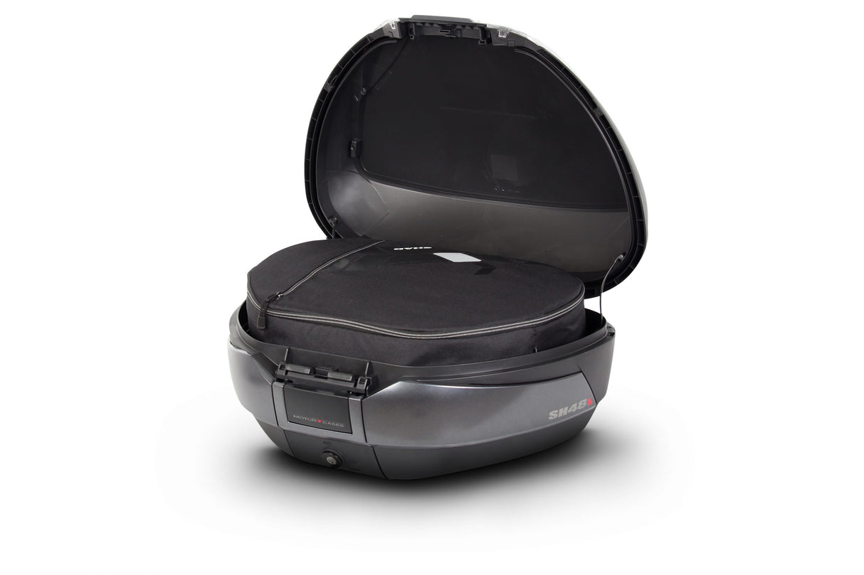 Shad SH48 Dark Grey Top Case Set + Carbon Cover + Backrest