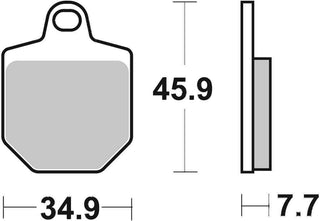 SBS Offroad Racing Brake Pads FR-RR - 843RSI-