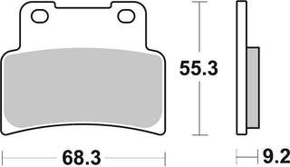 SBS FRICTION - Sinter Front Brake Pads - 844HS-