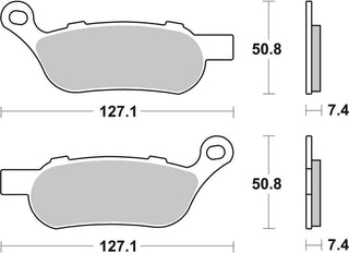 SBS Hd Sintered Brake Pads Rear - 854H.LS-