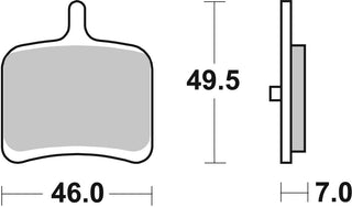 SBS Hd Sintered Brake Pads Rear - 857H.LS-
