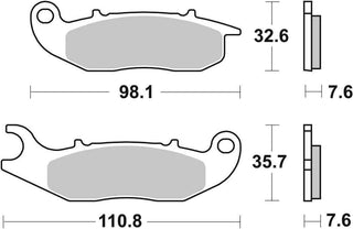 SBS FRICTION - Sinter Off Road Front Brake Pads - 859SI-
