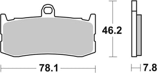 SBS Street Performance Evo SP Pads - 864SP-