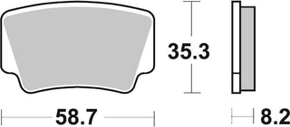 SBS FRICTION - Sinter Off Road Rear Brake Pads - 867SI-