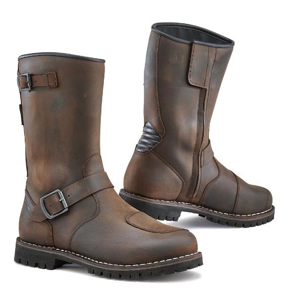 TCX Fuel Waterproof Leather Motorcycle Boots - Brown