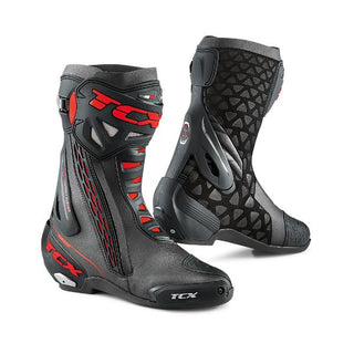 TCX RT-Race Motorcycle Boots - Black/Red