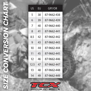 TCX Comp Evo 2 Motocross Boots - Grey/Orange Fluro