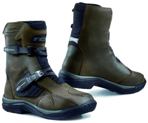 TCX Baja Mid Waterproof Boots– Brown - MotoHeaven