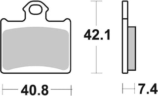SBS Offroad Racing Brake Pads FR-RR - 872RSI-