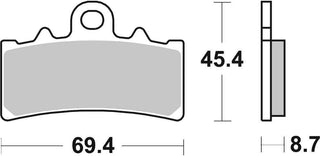 SBS FRICTION - Sinter Front Brake Pads - 877HS-