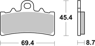 SBS FRICTION - Road Sport & Track Sinter Front Brake Pads - 877RST-