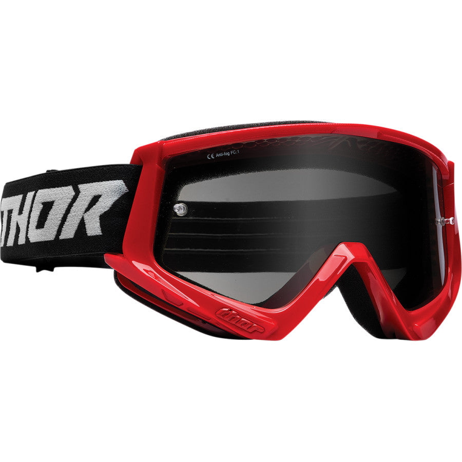 Thor Combat Sand Racer Goggles - Red/Grey