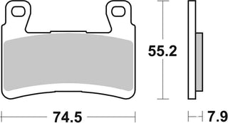 SBS FRICTION - Sinter Front Brake Pads - 894HS-