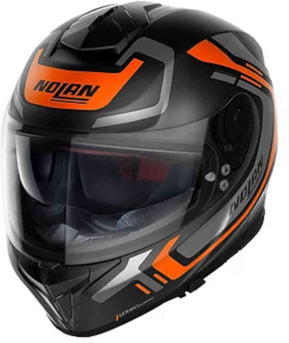 Nolan N80-8 Ally N-Com 41 Helmet - Flat Black/Orange/Grey