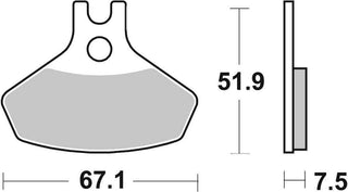 SBS Sintered Brake Pads Off Road FR-RR - 907SI-