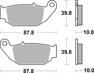 SBS FRICTION - Ceramic Rear Brake Pads - 915HF-