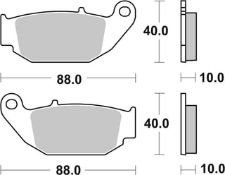 SBS Sintered Brake Pads Off Road FR-RR - 915SI-