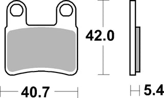 SBS FRICTION - Ceramic Front Brake Pads - 921HF-