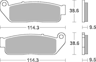 SBS Hd Sintered Brake Pads Front - 929H.HS-