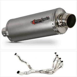 Lextek OP1 Matt Stainless Steel Twin Exhaust System for Kawasaki Z1000 (10-19)