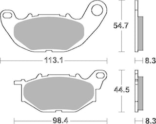 SBS Dual Carbon Racing Brake Front - 931DC-