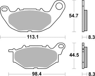 SBS FRICTION - Ceramic Front Brake Pads - 931HF-