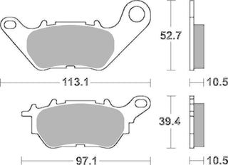 SBS FRICTION - Carbon Tech Racing Rear Brake Pads - 932RQ-
