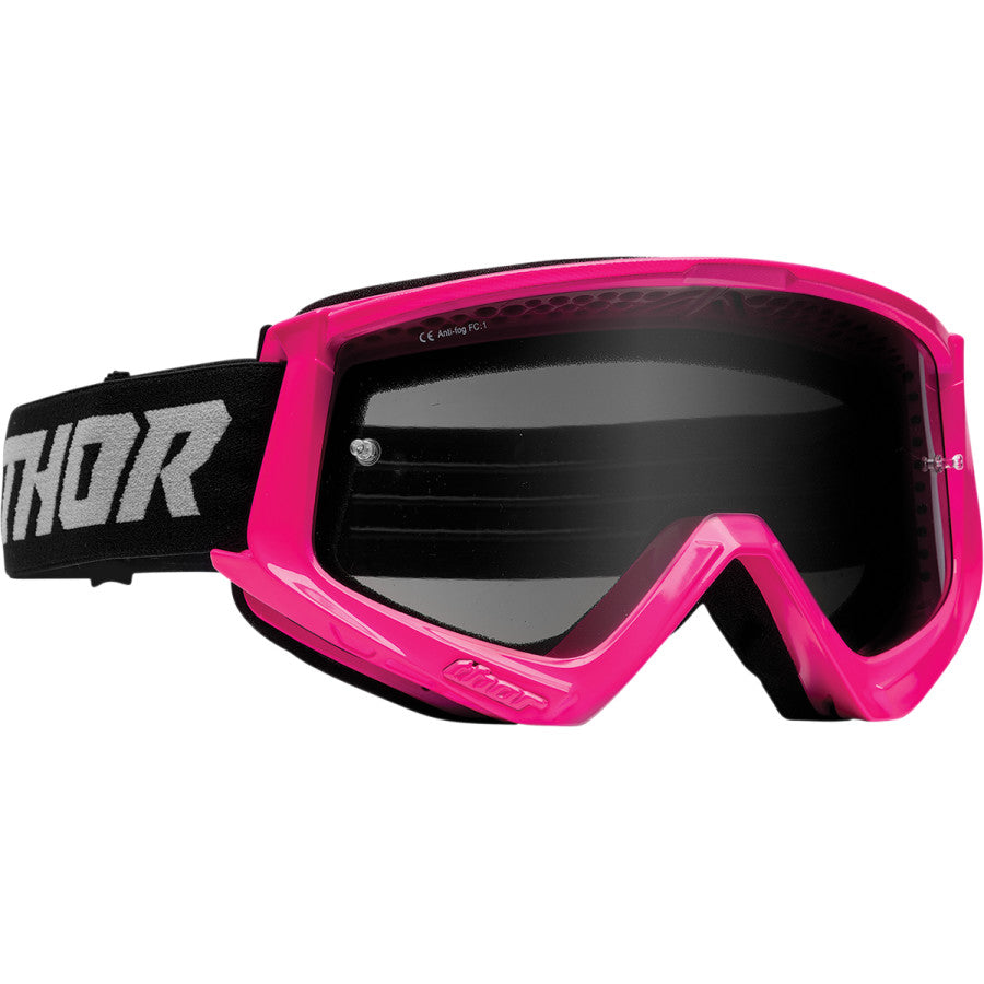 Thor Combat Sand Racer Goggles - Pink/Grey