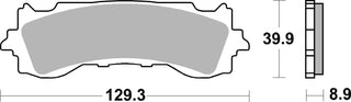 SBS FRICTION - Sinter Front Brake Pads - 952HS-