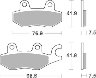SBS FRICTION - Sinter Front Brake Pads - 955HS-