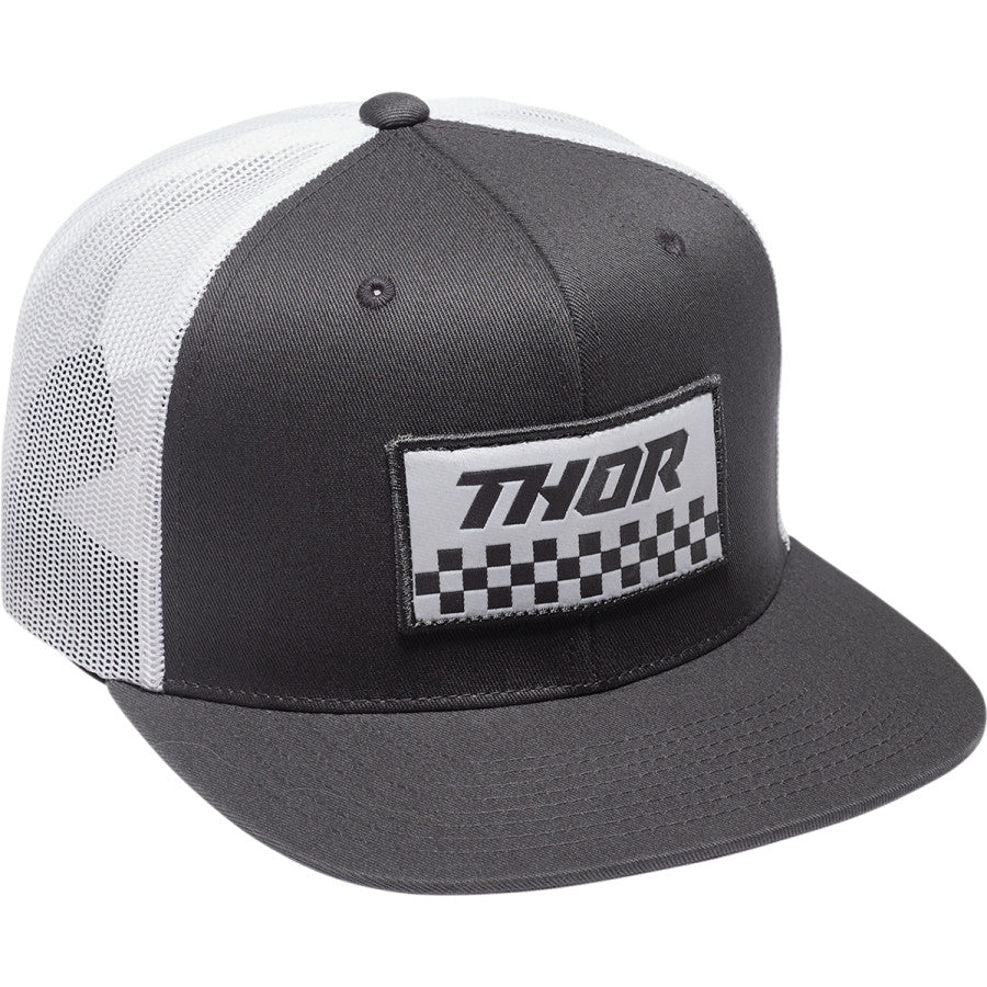 Thor Checker Hat - Grey/White