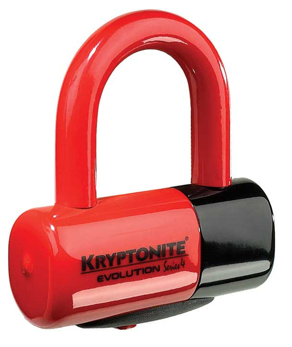 Kryptonite Evolution Series 4 Disc Lock-Red - MotoHeaven