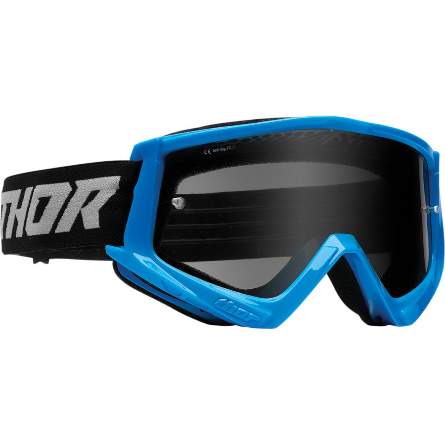 Thor Combat Sand Racer Goggles - Blue/Grey