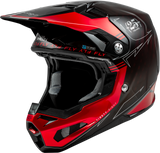 Fly Racing Formula S Carbon Legacy Helmet - Red/Carbon Black