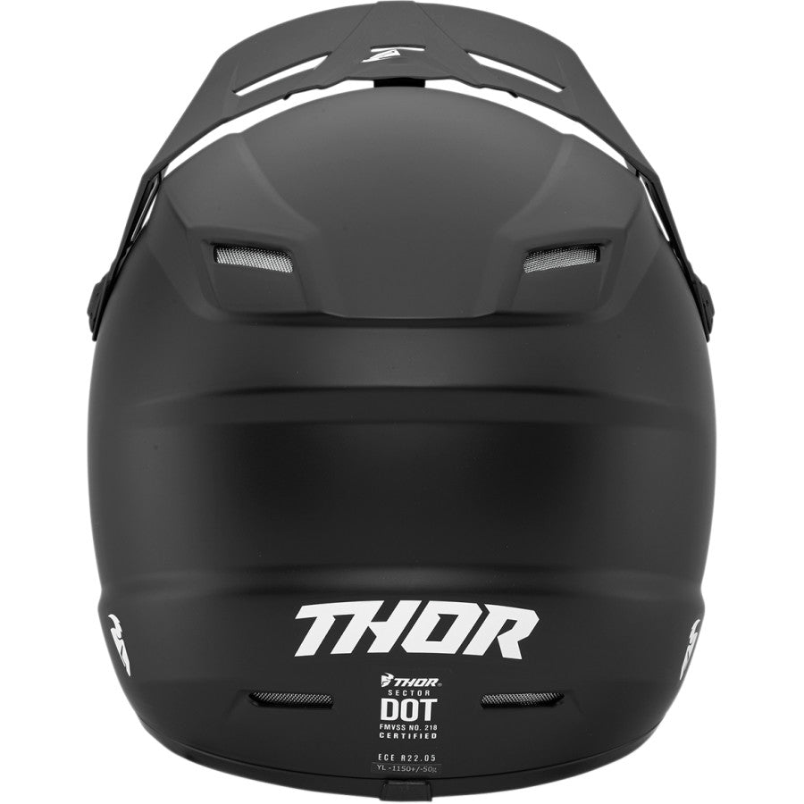 Thor Youth Sector Helmet - Black